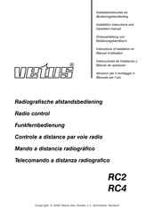 Vetus RC2 Instructions D'installation Et D'utilisation
