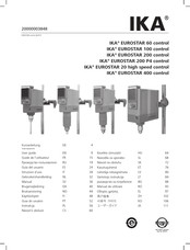 IKA EUROSTAR 200 P4 control Guide De L'utilisateur