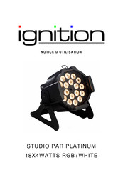 Ignition 18X4WATTS RGB+WHITE Notice D'utilisation