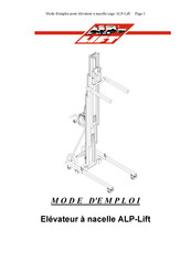 ALP Lift LH 400 Mode D'emploi