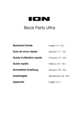 ION Block Party Ultra Guide D'utilisation Rapide