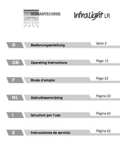 HumanTechnik InfraLight Mode D'emploi