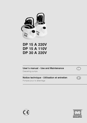 MOULDPRO DP 15 A 110V Notice D'utilisation Et Entretien