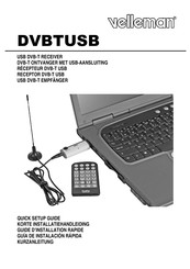 Velleman DVBTUSB Guide D'installation Rapide