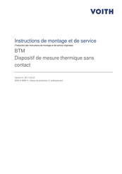 Voith BTM Instructions De Montage Et De Service