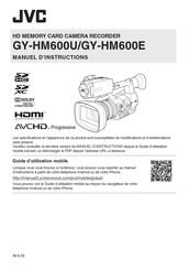 JVC GY-HM600E Manuel D'instructions