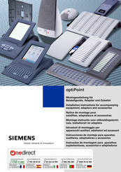 Siemens optiPoint analog adapter Notice De Montage
