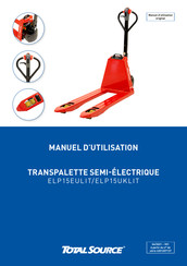 Total Source ELP15EULIT Manuel D'utilisation