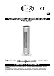 Argo ARKE TOWER Instructions D'utilisation