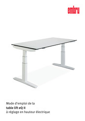 Embru Table lift eQ II 63 Mode D'emploi