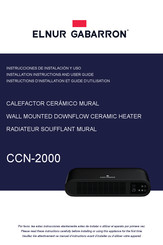 Elnur Gabarron CCN-2000 Instructions D'installation Et Guide D'utilisation