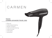 Carmen TD2250 Mode D'emploi