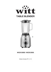 Witt WCB1200B Mode D'emploi