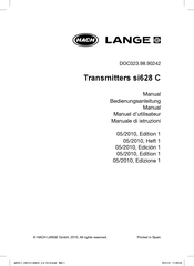 HACH LANGE si628 C Manuel D'utilisateur