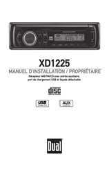 Dual XD1225 Manuel D'installation & Guide Du Propriétaire