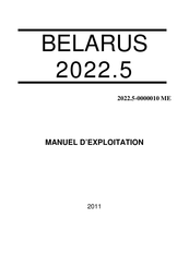Belarus 2022.5 2011 Manuel D'exploitation