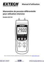 Extech Instruments SDL710 Notice D'utilisation