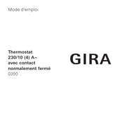 Gira 0393 03 Mode D'emploi