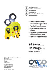 Columbus McKinnon 92-2000 Instructions De Fonctionnement