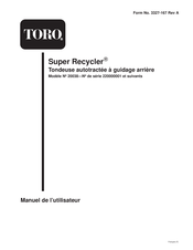 Toro 20038 Manuel De L'utilisateur