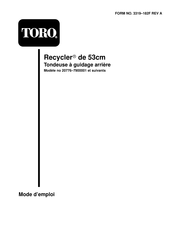 Toro 7900001 Mode D'emploi