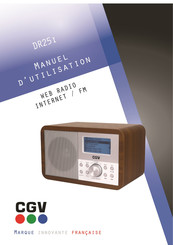 CGV DR25i Manuel D'utilisation