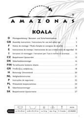 Amazonas KOALA Notice De Montage Et D'emploi