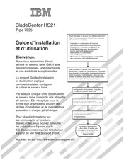 IBM BladeCenter HS21 7995 Guide D'installation Et D'utilisation