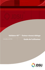JDSU Validator-NT Guide De L'utilisateur