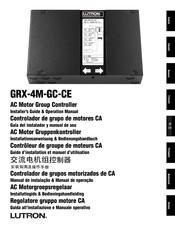 Lutron GRX-4M-GC-CE Guide D'installation Et Manuel D'utilisation