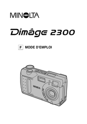 Minolta Dimage 2300 Mode D'emploi