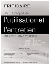 Frigidaire FFBD1821 Tout À Propos De L'utilisation Et L'entretien