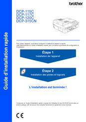 Brother DCP-117C Guide D'installation Rapide