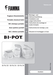 Fiamma Bi-Pot 34 Instructions De Montage Et Mode D'emploi