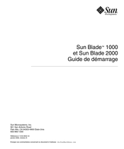 Sun Microsystems Sun Blade 1000 Guide De Démarrage