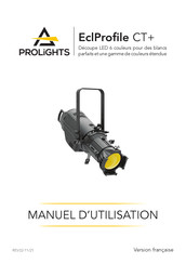 ProLights EclProfile CT+ Manuel D'utilisation