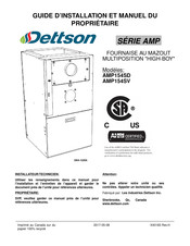 Dettson AMP154SV Guide D'installation Et Manuel Du Propriétaire