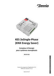 Zennio KES 1xThree-Phase Manuel D'utilisation