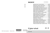 Sony Cyber-shot DSC-H100 Mode D'emploi