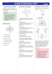Casio 5427 Guide D'utilisation