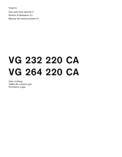 Gaggenau VG 232 220 CA Notice D'utilisation