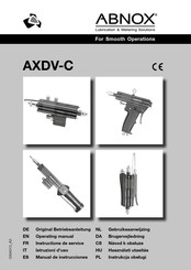 ABNOX AXDV-C3-SV Instructions De Service