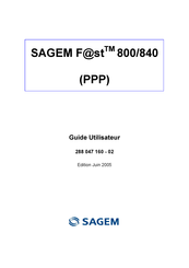 Sagem F@st 800 Guide Utilisateur
