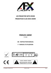 LOTRONIC AFX LIGHT PARLED-1820Z Manuel D'utilisation