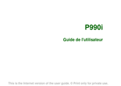 Sony Ericsson P990i Guide De L'utilisateur