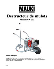 Mauki GX200 Mode D'emploi