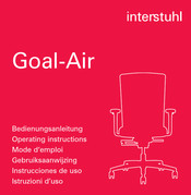 Interstuhl Büromöbel Goal-Air 175G Mode D'emploi