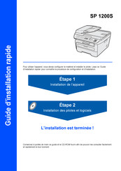 Ricoh SP 1200S Guide D'installation Rapide