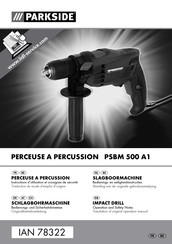 Parkside PSBM 500 A1 Instructions D'utilisation Et Consignes De Sécurité