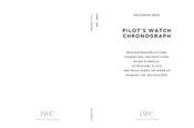 IWC Schaffhausen PILOT'S WATCH CHRONOGRAPH Mode D'emploi